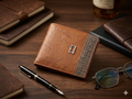 Executive  Leather Wallet for Men – Premium Bifold Wallet with Contrast Panel