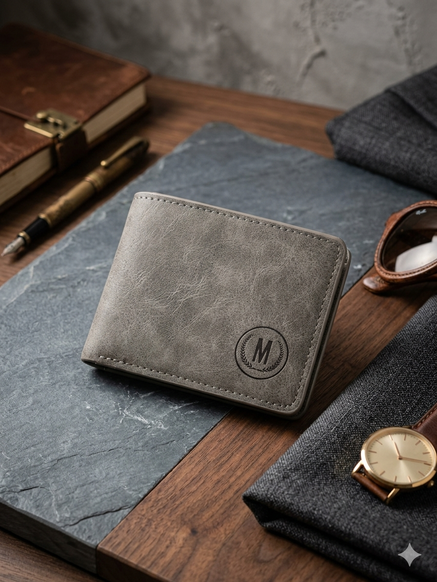 Vintage Leather Wallet for Men – Slim Bifold RFID Wallet