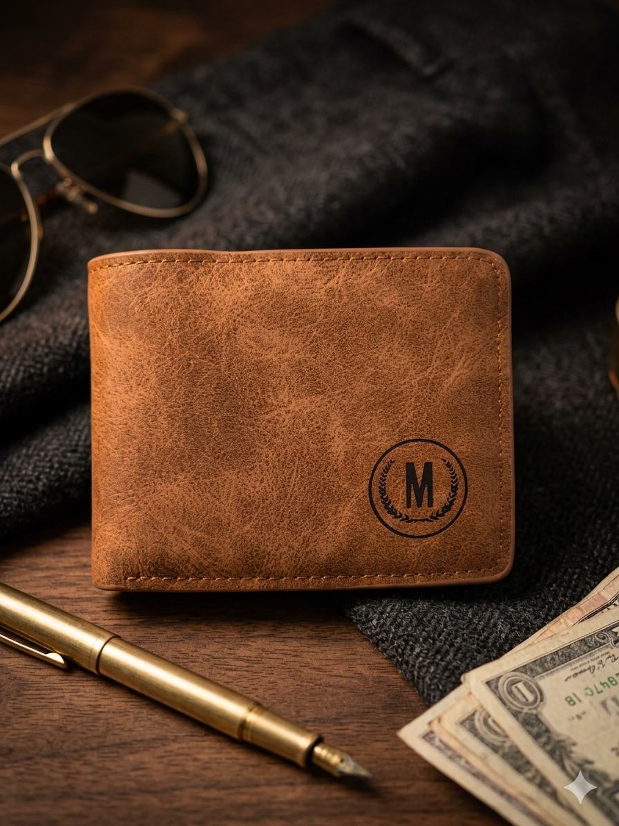 Vintage Leather Wallet for Men – Slim Bifold RFID Wallet