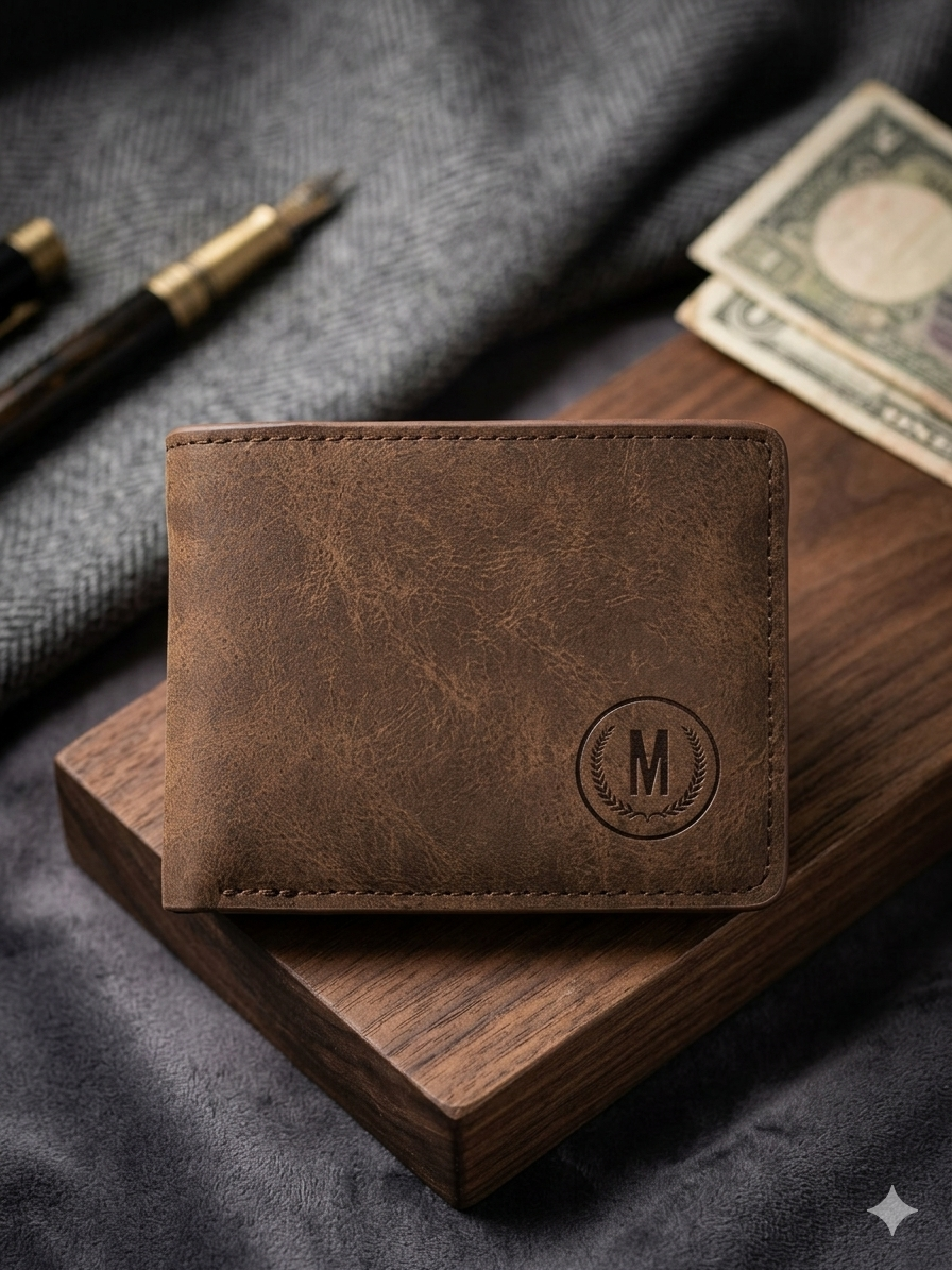 Vintage Leather Wallet for Men – Slim Bifold RFID Wallet