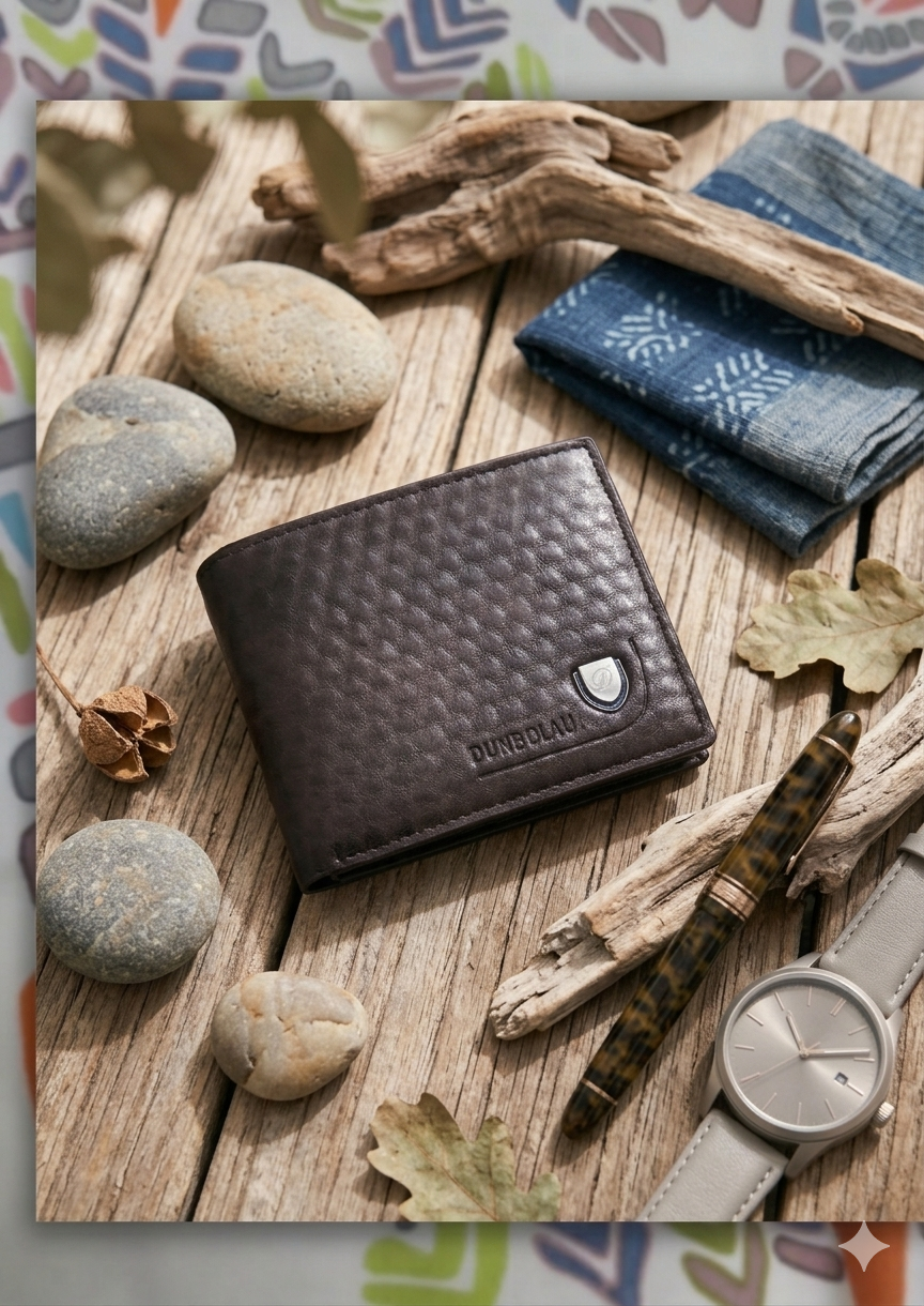Vintage Brown Genuine Leather Wallet for Men