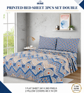 printed bedsheet 3pcs set king size,