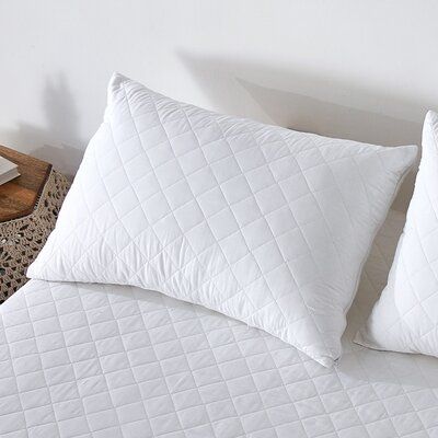 soft quilted pillow.