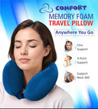 Memory foam travel neck pillow.