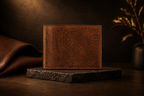 Premium Vintage Leather Bi-Fold Wallet for Men.