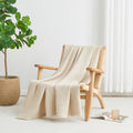 Waffle Cotton blanket - King Size ( 3pcs) white colour.