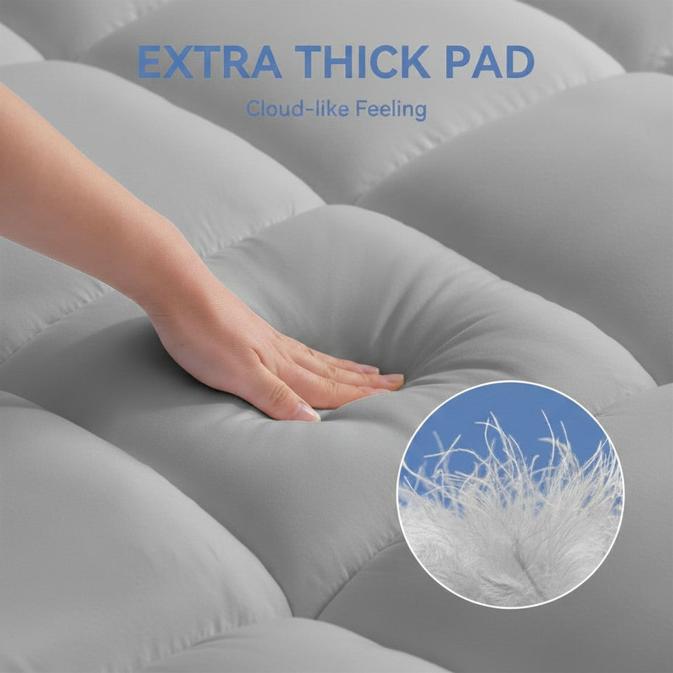 Extra thick super soft mattress topper.