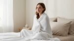 Waffle Cotton blanket - King Size ( 3pcs) white colour. - Image 2