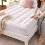 Extra thick super soft mattress topper white colour.