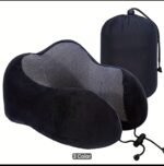 U Shaped Memory Foam Neck Pillow, Soft Travel Pillow Neck Cervical Airplane Pillow, - Image 2
