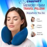 Memory foam travel neck pillow.