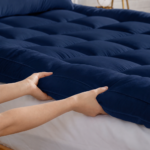 Extra thick super soft mattress topper blue colour. - Image 2