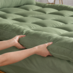 Extra thick super soft mattress topper Green colour. - Image 2