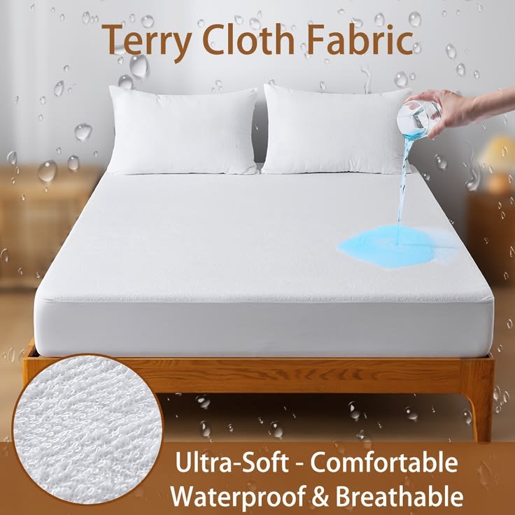 Terry Waterproof Mattress Protector. - Image 1