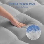 Extra thick super soft mattress topper Gray colour. - Image 3